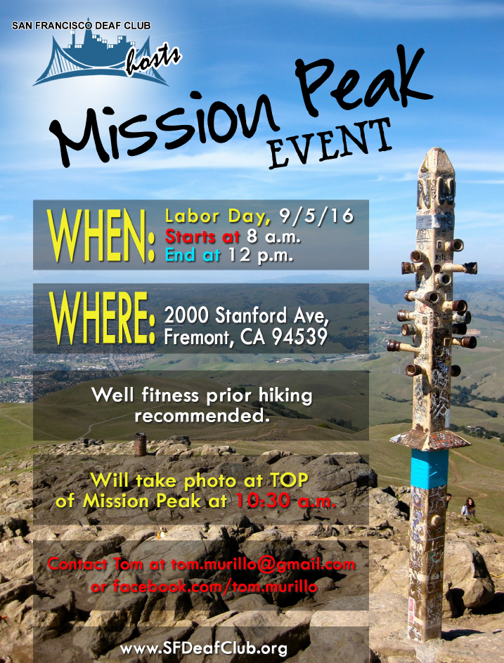 SFDC - Mission Peak 2016