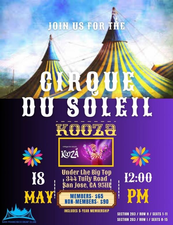 SFDC - Cirque du Soleil - Kooza- May 18, Saturday